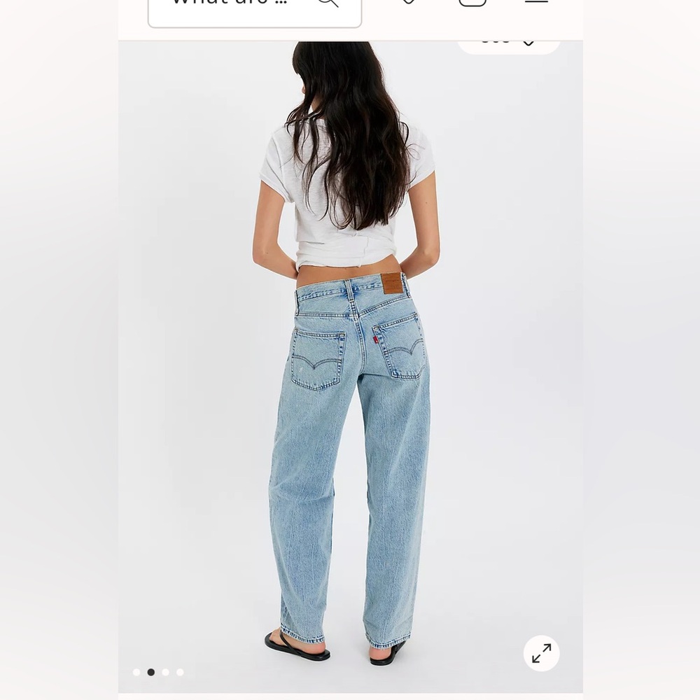 Levi's Baggy Dad Jeans in fan flare wash